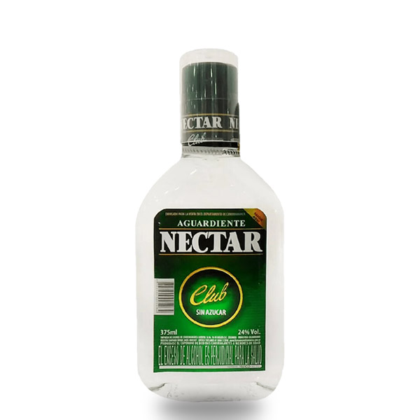 Botella de Aguardiente Nectar Verde